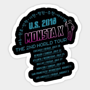 MONSTA X U.S. 2018 THE 2ND WORLD TOUR Sticker